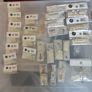 Lot Of 26 Various Pks Nuo-Cen IPPO "Letters and #s Silver Charms Fashion Jewelry